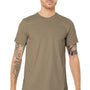 Bella + Canvas Mens Jersey Short Sleeve Crewneck T-Shirt - Tan Brown