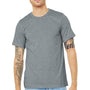 Bella + Canvas Mens Heather CVC Short Sleeve Crewneck T-Shirt - Heather Grey