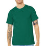Bella + Canvas Mens Heather CVC Short Sleeve Crewneck T-Shirt - Heather Grass Green