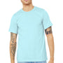 Bella + Canvas Mens Heather CVC Short Sleeve Crewneck T-Shirt - Heather Ice Blue