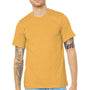Bella + Canvas Mens Heather CVC Short Sleeve Crewneck T-Shirt - Heather Mustard Yellow