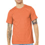 Bella + Canvas Mens Heather CVC Short Sleeve Crewneck T-Shirt - Heather Orange