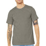 Bella + Canvas Mens Heather CVC Short Sleeve Crewneck T-Shirt - Heather Stone