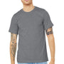 Bella + Canvas Mens Heather CVC Short Sleeve Crewneck T-Shirt - Heather Storm Grey