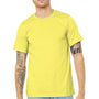 Bella + Canvas Mens Heather CVC Short Sleeve Crewneck T-Shirt - Heather Yellow