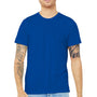 Bella + Canvas Mens USA Made Jersey Short Sleeve Crewneck T-Shirt - Royal Blue - Closeout