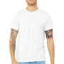 Bella + Canvas Mens USA Made Jersey Short Sleeve Crewneck T-Shirt - White - Closeout