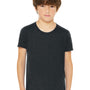 Bella + Canvas Youth Jersey Short Sleeve Crewneck T-Shirt - Heather Dark Grey