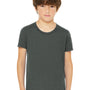 Bella + Canvas Youth Jersey Short Sleeve Crewneck T-Shirt - Heather Deep Grey