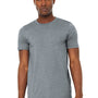 Bella + Canvas Mens Jersey Short Sleeve Crewneck T-Shirt - Heather Grey - Closeout