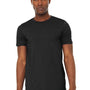 Bella + Canvas Mens Jersey Short Sleeve Crewneck T-Shirt - Heather Black - Closeout
