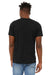 Bella + Canvas BC3301/3301C/3301 Mens Jersey Short Sleeve Crewneck T-Shirt Solid Black Model Back