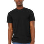 Bella + Canvas Mens Jersey Short Sleeve Crewneck T-Shirt - Solid Black - Closeout