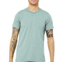 Bella + Canvas Mens Short Sleeve Crewneck T-Shirt - Dusty Blue