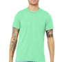 Bella + Canvas Mens Short Sleeve Crewneck T-Shirt - Mint Green
