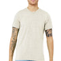 Bella + Canvas Mens Short Sleeve Crewneck T-Shirt - Oatmeal