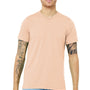 Bella + Canvas Mens Short Sleeve Crewneck T-Shirt - Peach