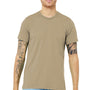 Bella + Canvas Mens Short Sleeve Crewneck T-Shirt - Tan Brown