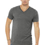 Bella + Canvas Mens Short Sleeve V-Neck T-Shirt - Grey