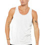 Bella + Canvas Mens Jersey Tank Top - White Fleck