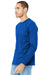 Bella + Canvas BC3501/3501 Mens Jersey Long Sleeve Crewneck T-Shirt True Royal Blue Model 3Q