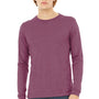 Bella + Canvas Mens Jersey Long Sleeve Crewneck T-Shirt - Maroon