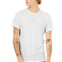 Bella + Canvas Mens Short Sleeve Crewneck T-Shirt - White Slub - Closeout