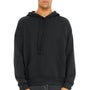 Bella + Canvas Mens Sponge Fleece Hooded Sweatshirt Hoodie w/ Pouch Pocket - Dark Grey