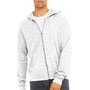 Bella + Canvas Mens Sponge Fleece Hooded Sweatshirt Hoodie w/ Pouch Pocket - Ash Grey