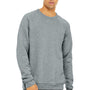 Bella + Canvas Mens Sponge Fleece Crewneck Sweatshirt - Heather Grey
