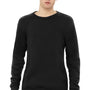 Bella + Canvas Mens Sponge Fleece Crewneck Sweatshirt - Black