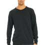 Bella + Canvas Mens Sponge Fleece Crewneck Sweatshirt - Dark Grey