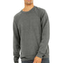 Bella + Canvas Mens Sponge Fleece Crewneck Sweatshirt - Grey