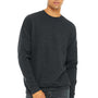 Bella + Canvas Mens Fleece Crewneck Sweatshirt - Heather Dark Grey