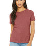 Bella + Canvas Womens CVC Short Sleeve Crewneck T-Shirt - Heather Mauve