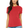 Bella + Canvas Womens Short Sleeve Crewneck T-Shirt - Red