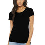 Bella + Canvas Womens Short Sleeve Crewneck T-Shirt - Solid Black - Closeout