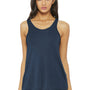 Bella + Canvas Womens Flowy Tank Top - Heather Navy Blue - Closeout