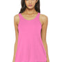 Bella + Canvas Womens Flowy Tank Top - Neon Pink
