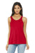 Bella + Canvas BC8800/B8800/8800 Womens Flowy Tank Top Red Model Front