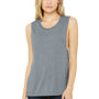 Bella + Canvas Womens Flowy Muscle Tank Top - Heather Grey
