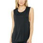 Bella + Canvas Womens Flowy Muscle Tank Top - Heather Dark Grey - Closeout