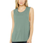 Bella + Canvas Womens Flowy Muscle Tank Top - Dusty Blue - Closeout