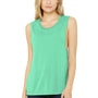 Bella + Canvas Womens Flowy Muscle Tank Top - Mint Green - Closeout