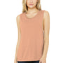 Bella + Canvas Womens Flowy Muscle Tank Top - Peach - Closeout