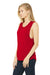Bella + Canvas BC8803/B8803/8803 Womens Flowy Muscle Tank Top Red Model 3Q