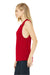 Bella + Canvas BC8803/B8803/8803 Womens Flowy Muscle Tank Top Red Model Side