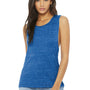Bella + Canvas Womens Flowy Muscle Tank Top - True Royal Blue Marble - Closeout