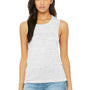 Bella + Canvas Womens Flowy Muscle Tank Top - White Marble - Closeout