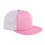 Big Accessories Hats Mens Adjustable Trucker Hat - Pink/White